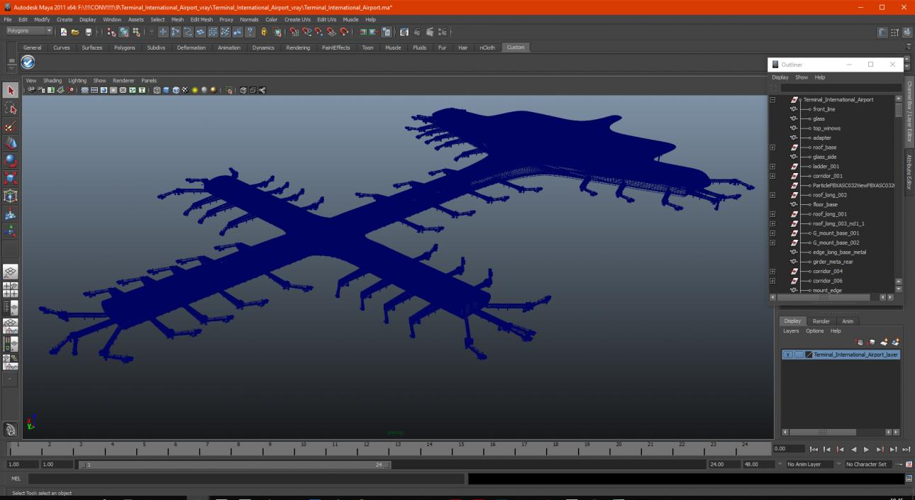 3D model Terminal International Airport