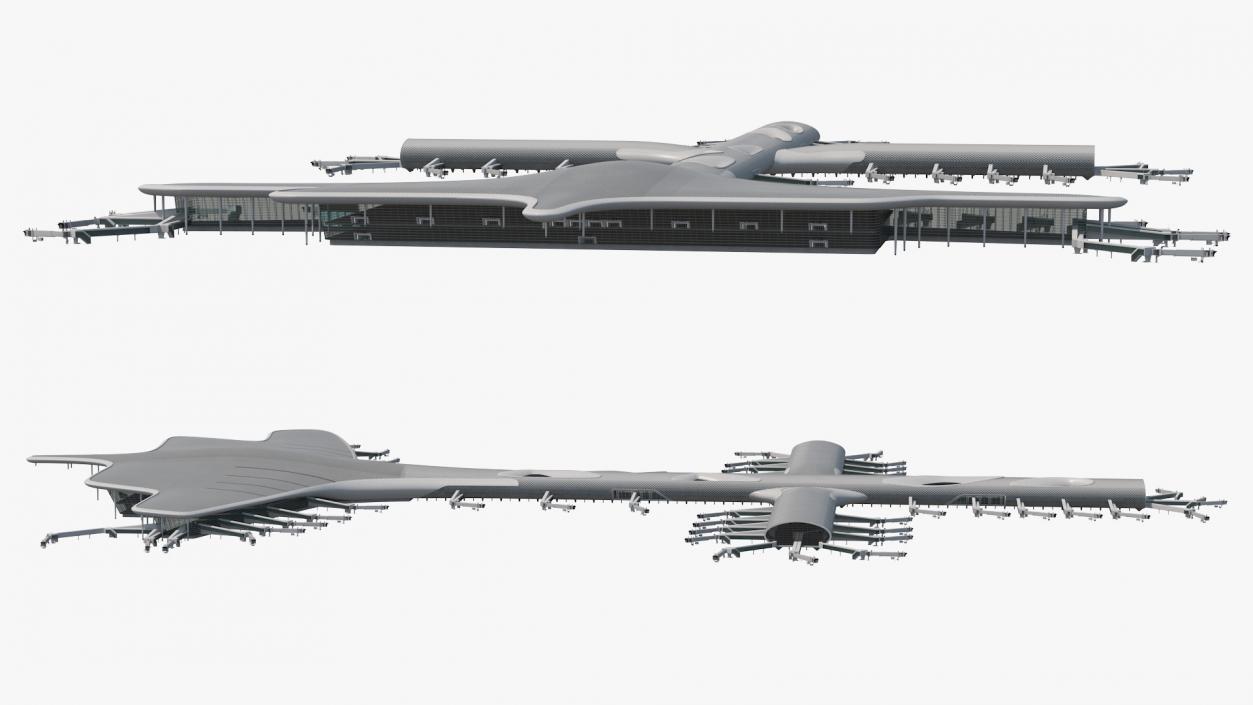 3D model Terminal International Airport