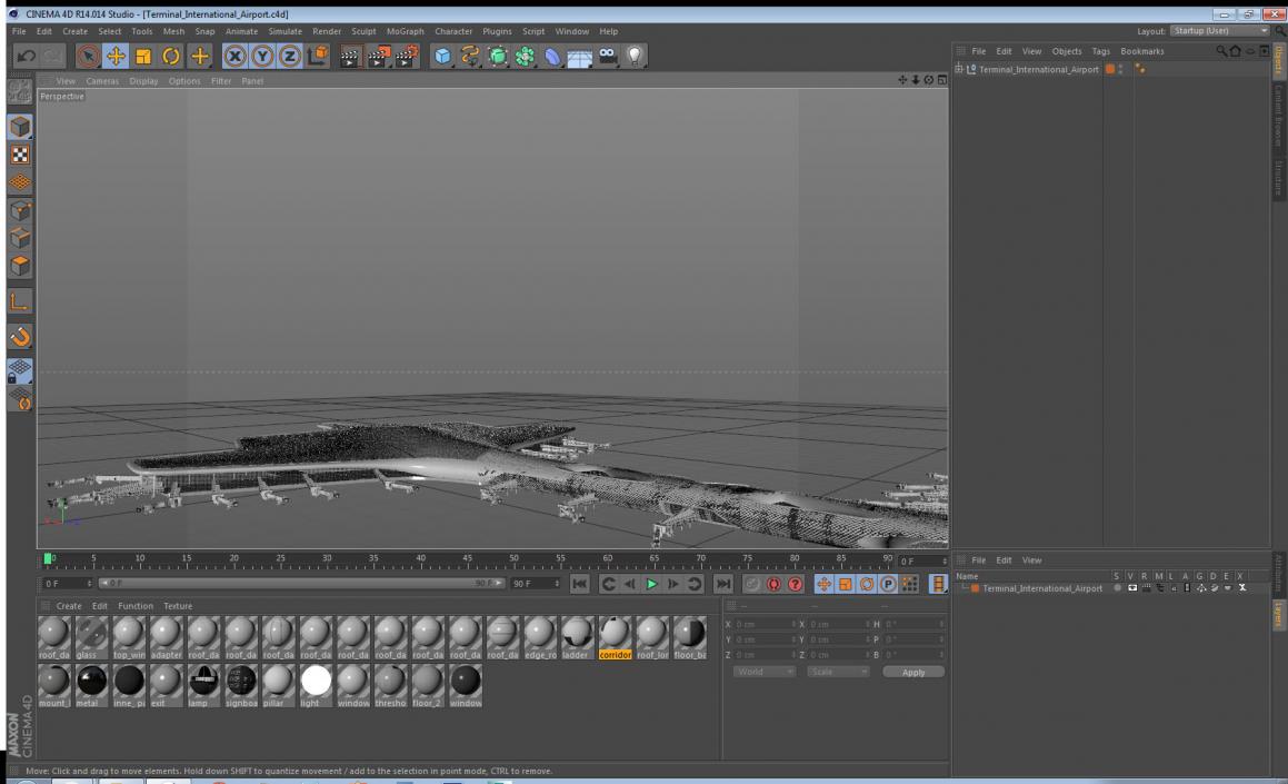 3D model Terminal International Airport