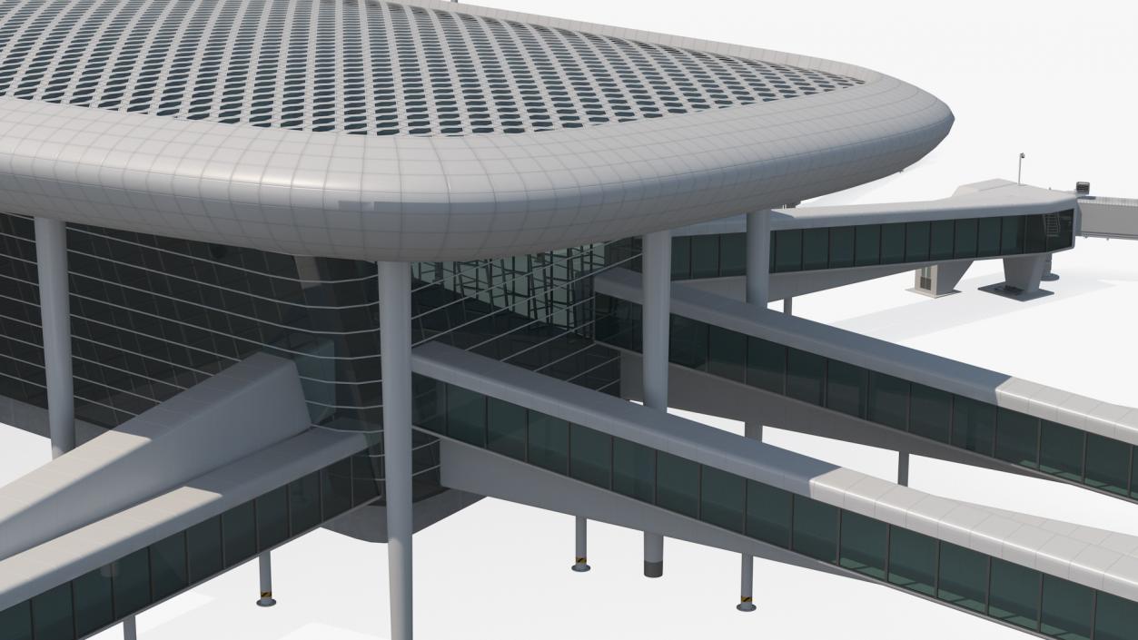 3D model Terminal International Airport