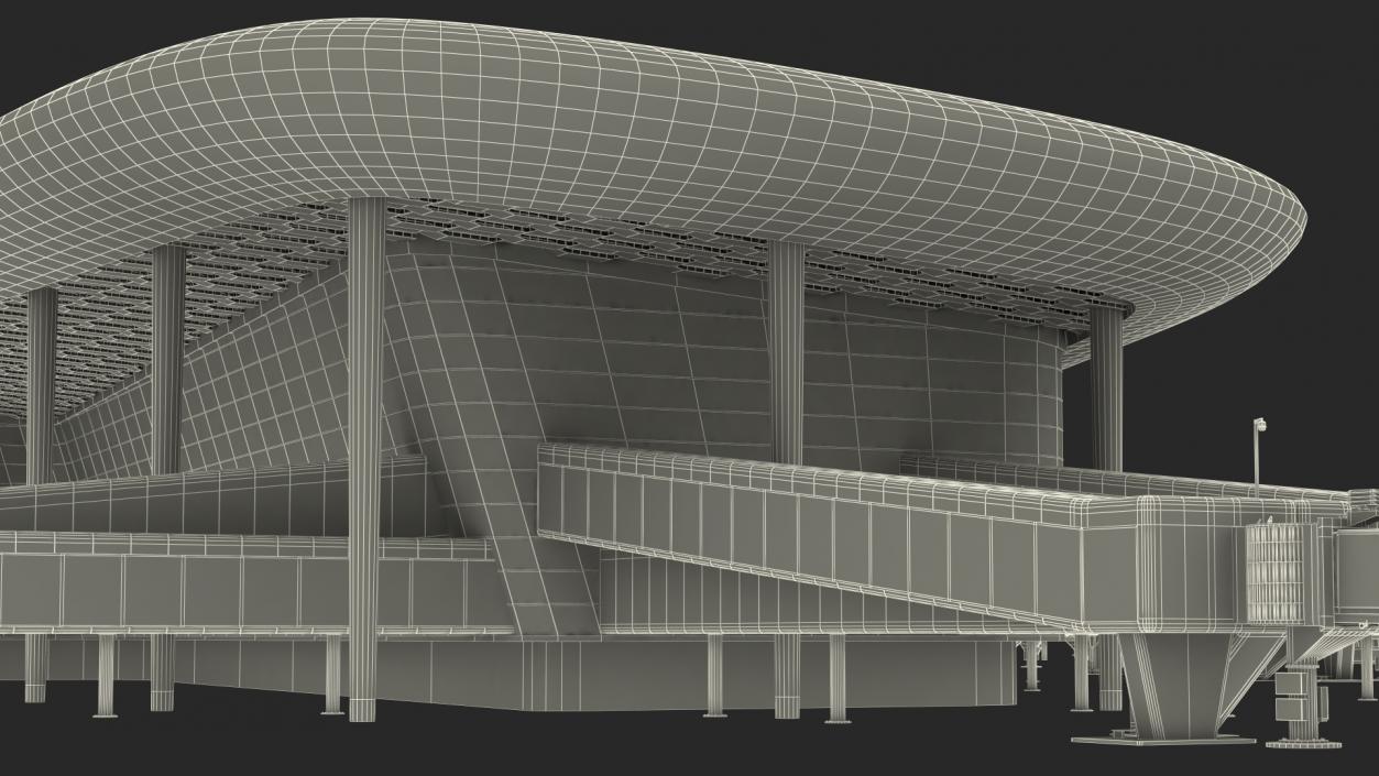 3D model Terminal International Airport