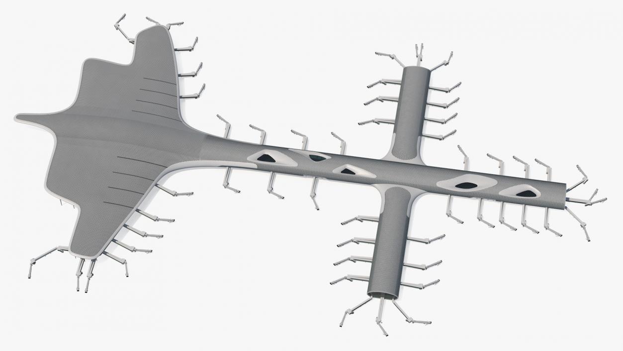 3D model Terminal International Airport