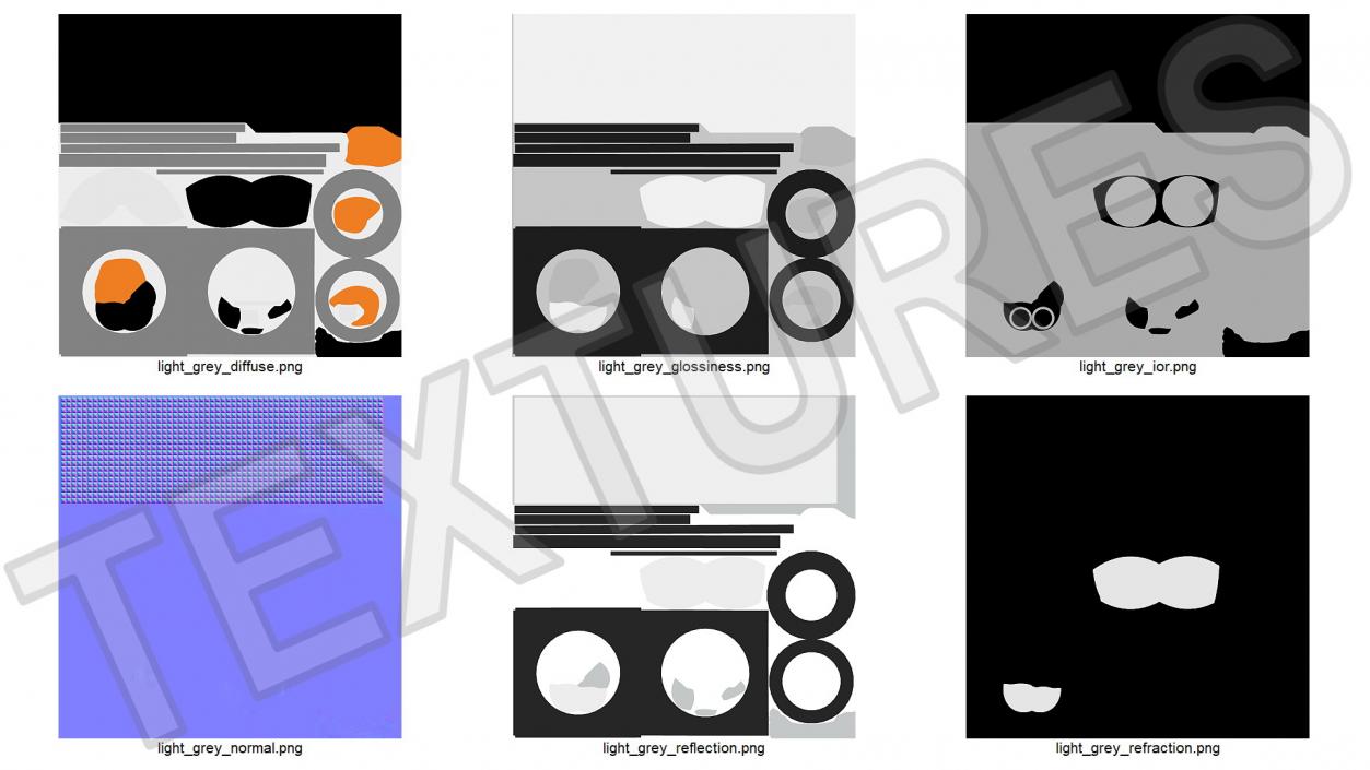 3D Modular Surface Mounted Luminaire Gray model