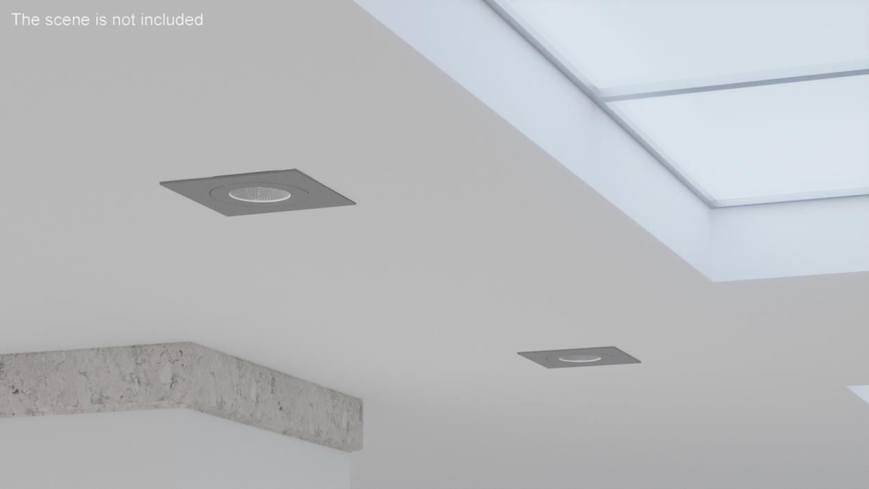 3D Modular Surface Mounted Luminaire Gray model