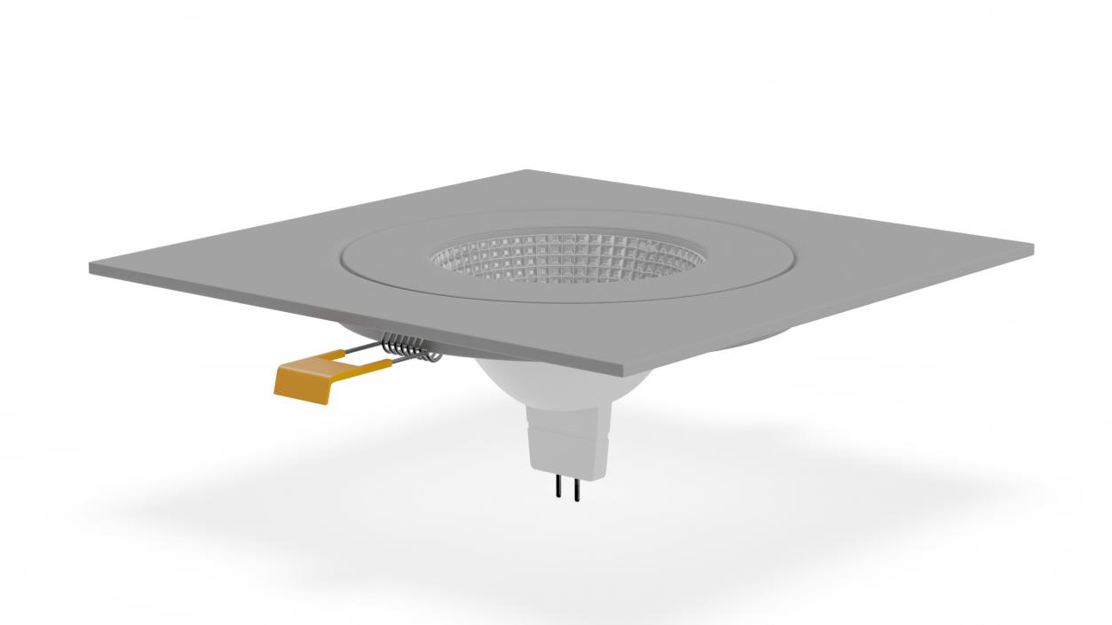 3D Modular Surface Mounted Luminaire Gray model