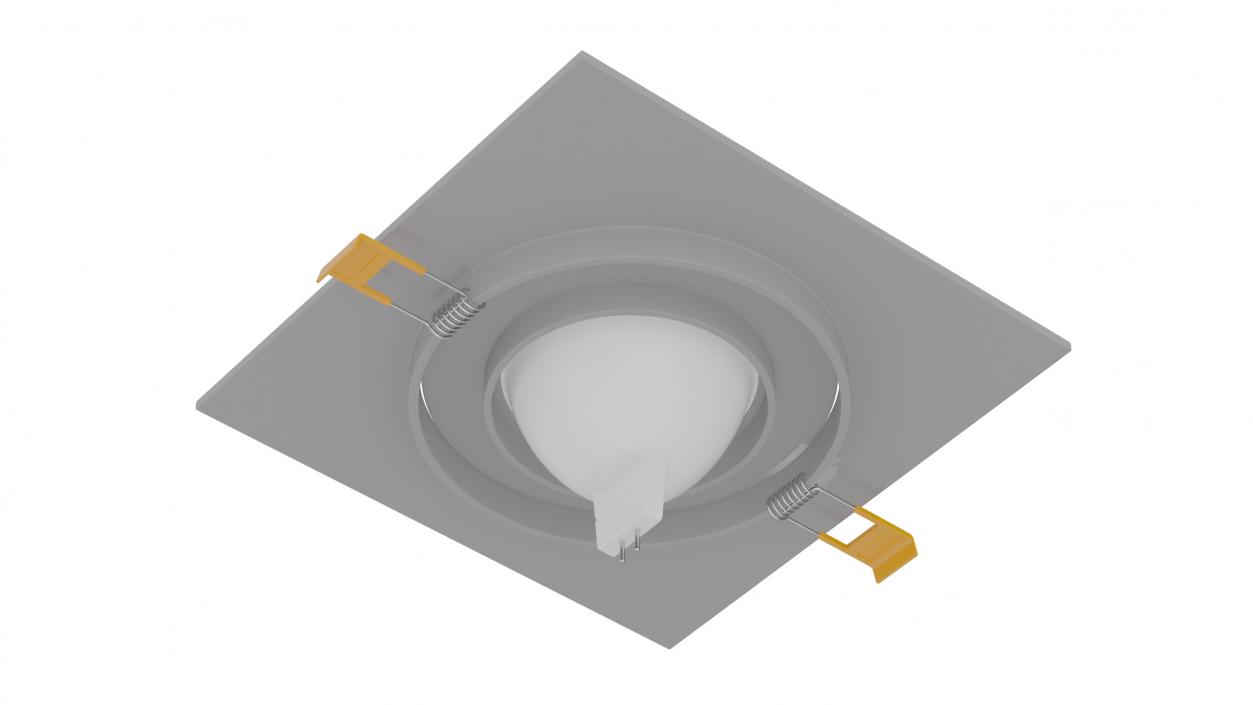 3D Modular Surface Mounted Luminaire Gray model