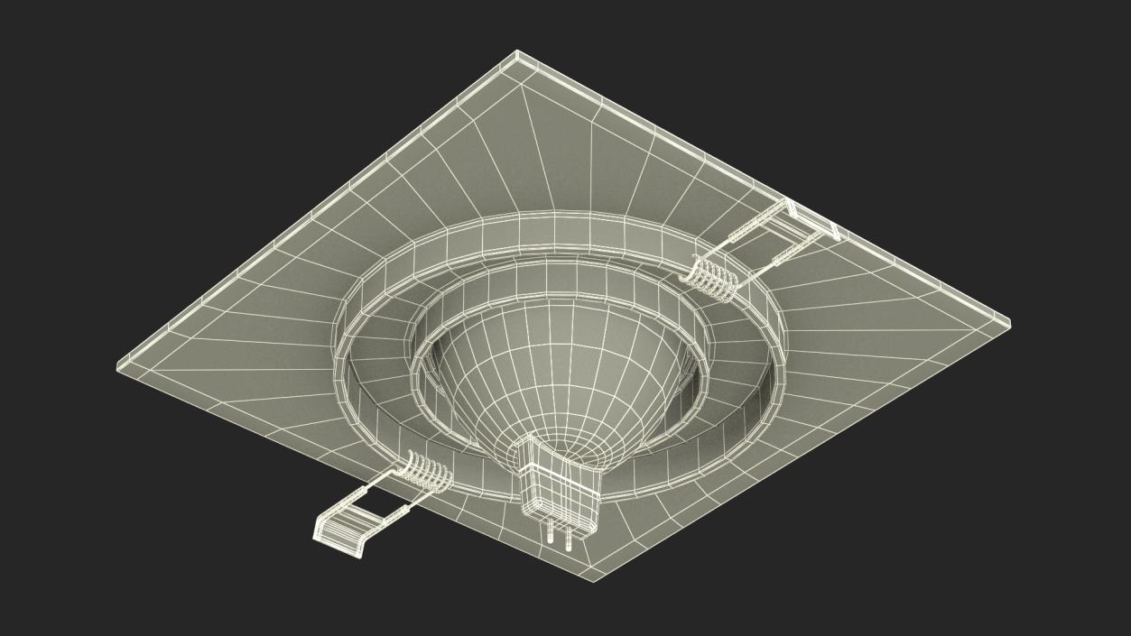 3D Modular Surface Mounted Luminaire Gray model