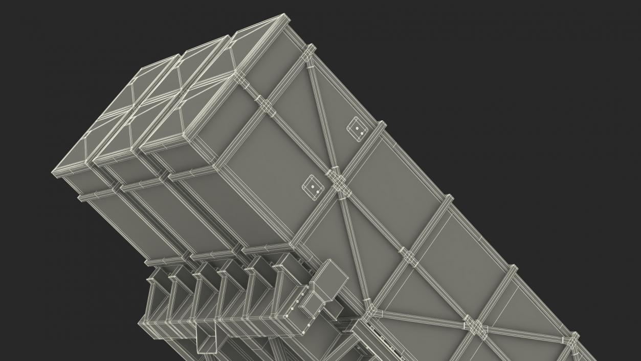 Chinese MLRS WS-2D Green Camouflage in Battle Position 3D model