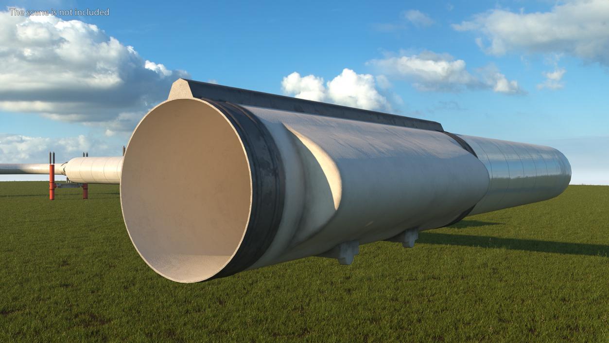 Gas Pipeline Corner Section 3D