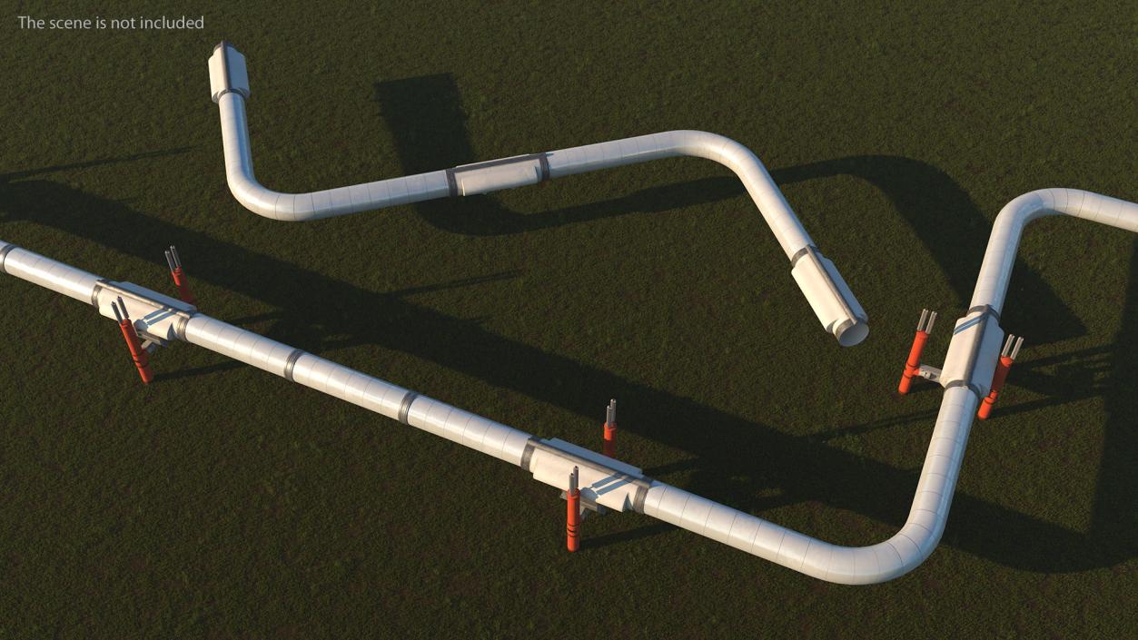 Gas Pipeline Corner Section 3D