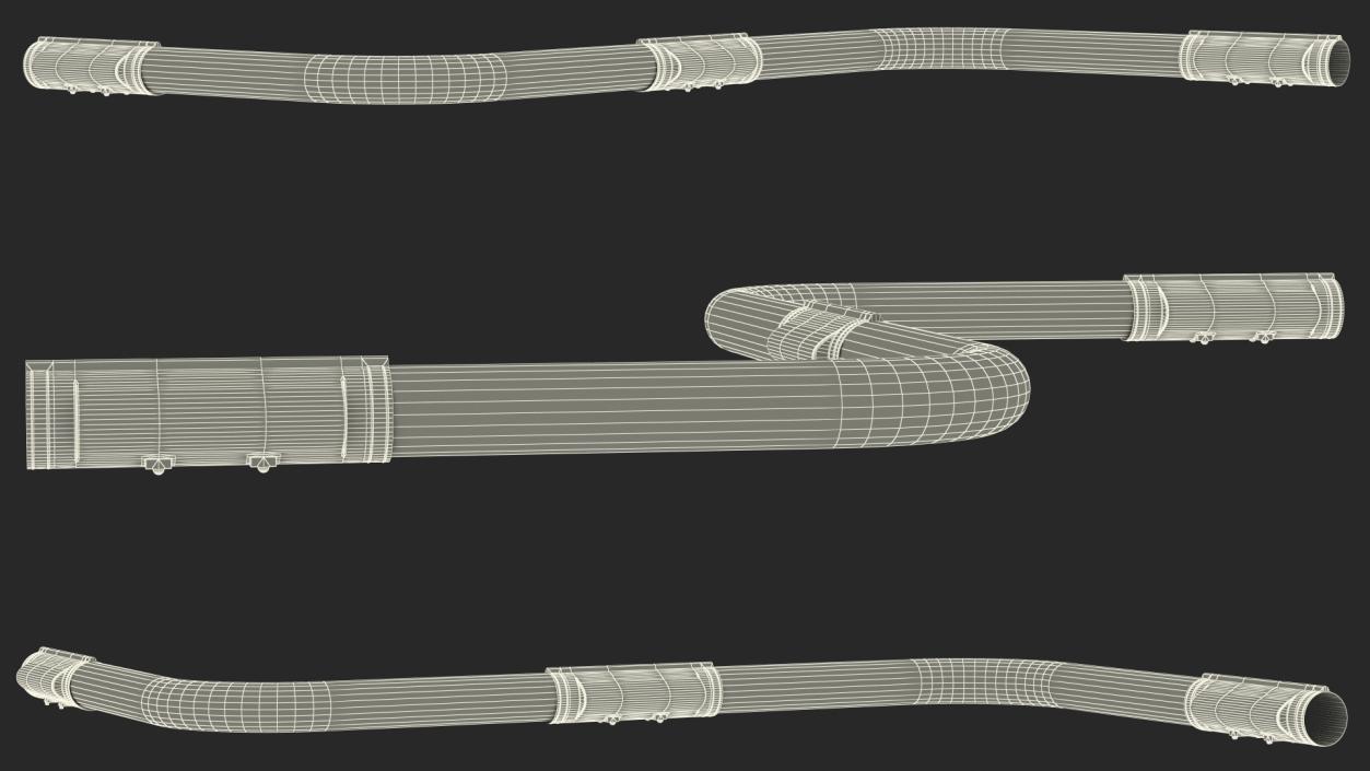 Gas Pipeline Corner Section 3D