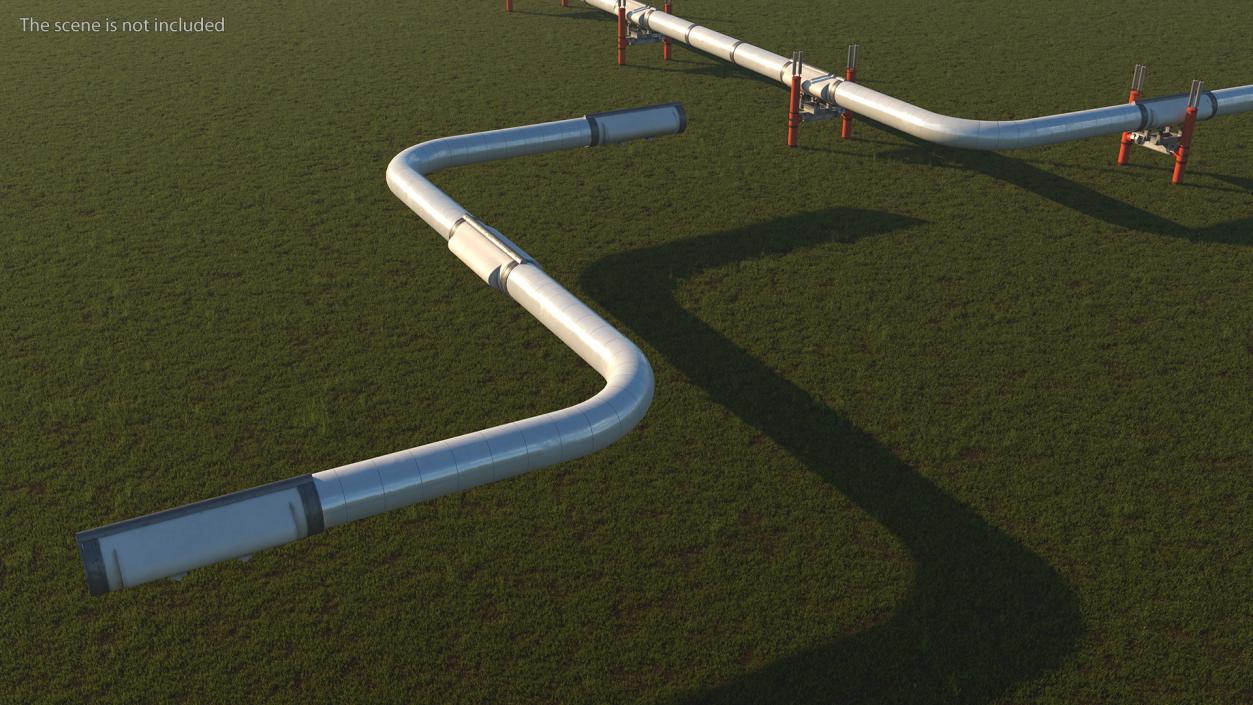 Gas Pipeline Corner Section 3D