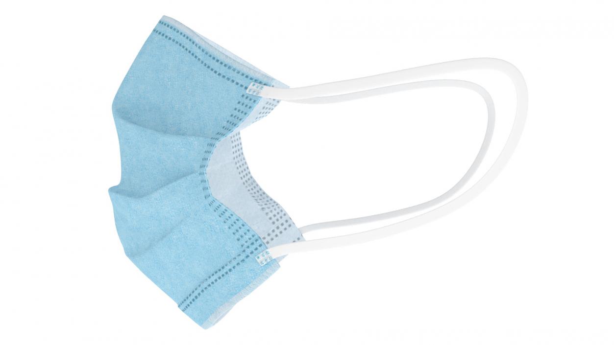 Medical Face Mask Blue 3D