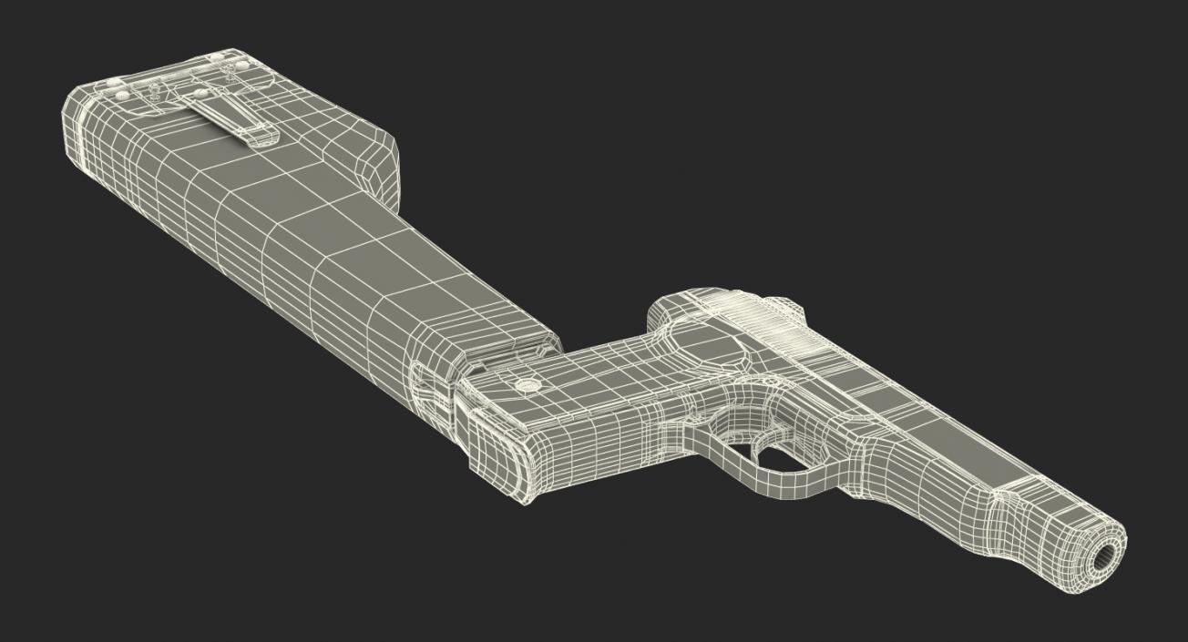 3D model Pistol APS with Buttstock