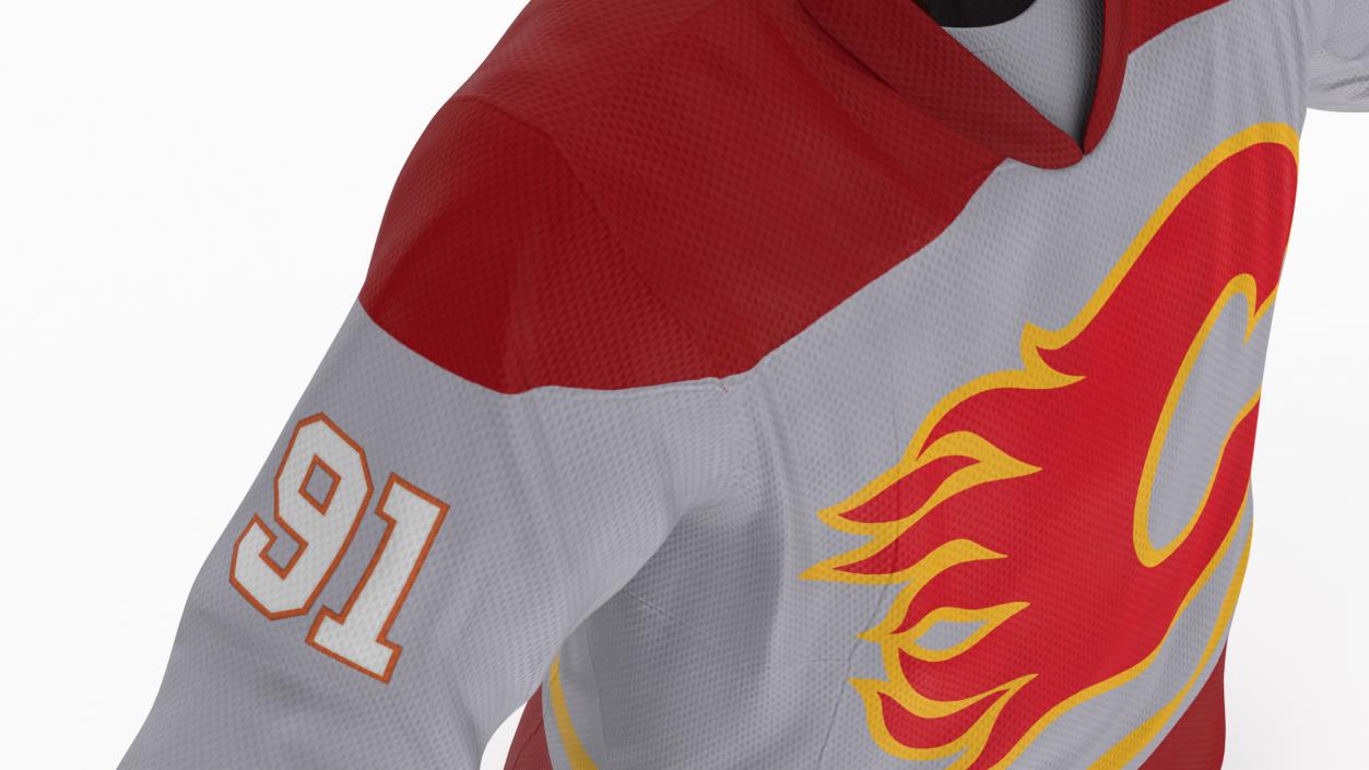 3D Hockey Jersey Calgary Flames model