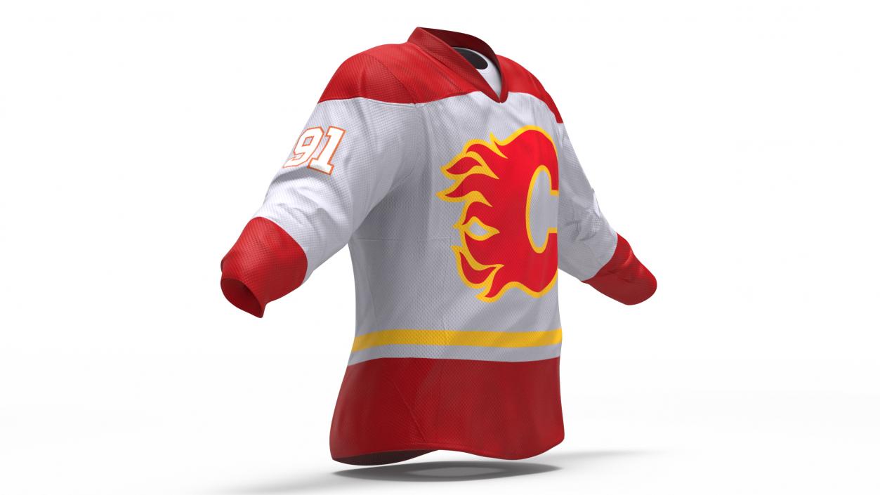 3D Hockey Jersey Calgary Flames model