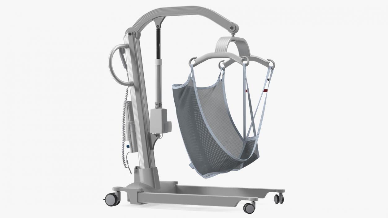 3D model Patient Lift with Sling Rigged