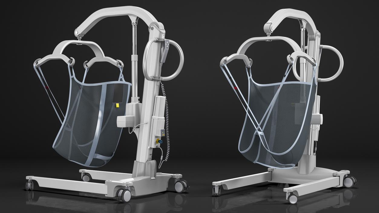 3D model Patient Lift with Sling Rigged