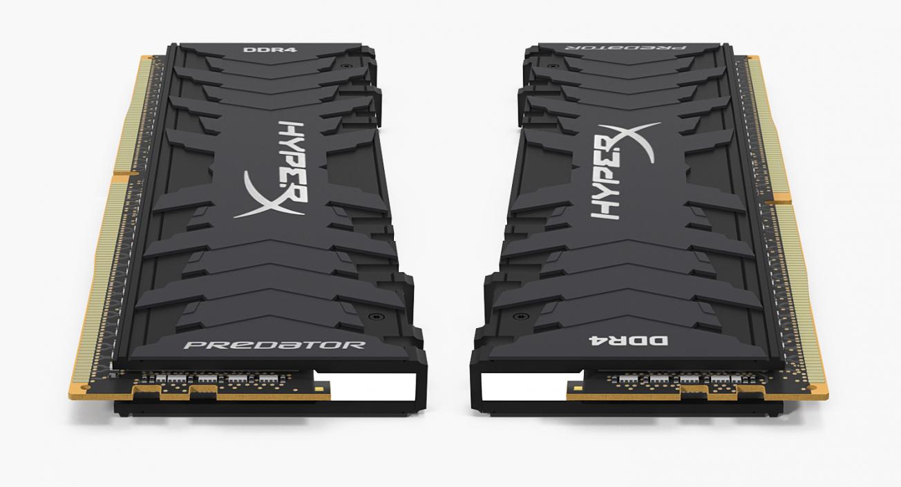 Kingston HyperX Predator Grey Radiator RAM 3D