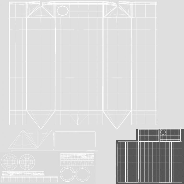 3D model Rectangular Aseptic Carton with Cap