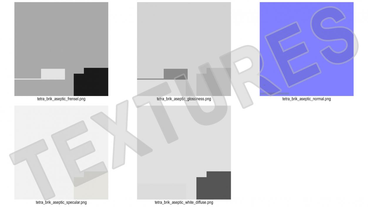 3D model Rectangular Aseptic Carton with Cap