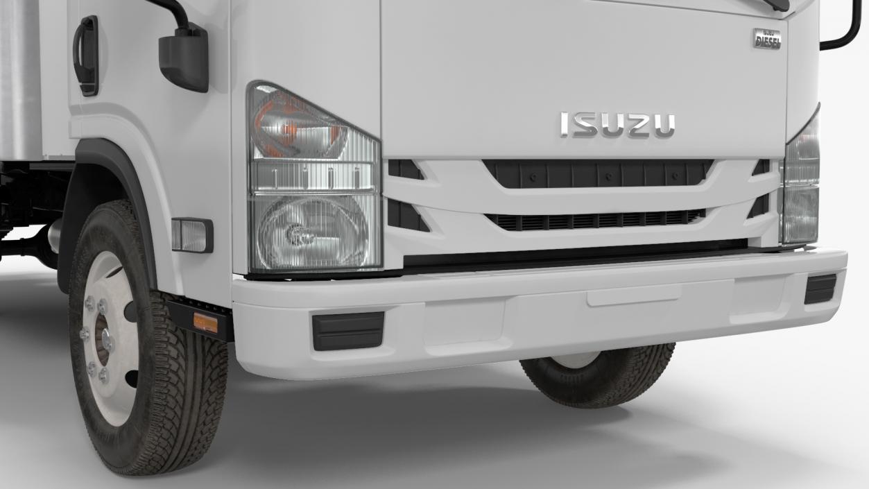 3D Box Truck Isuzu NPR 2018 Mockup