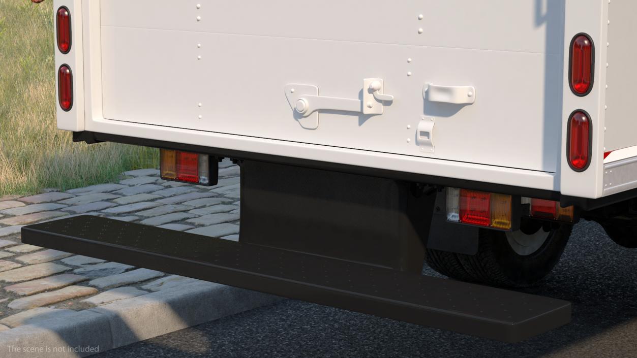 3D Box Truck Isuzu NPR 2018 Mockup