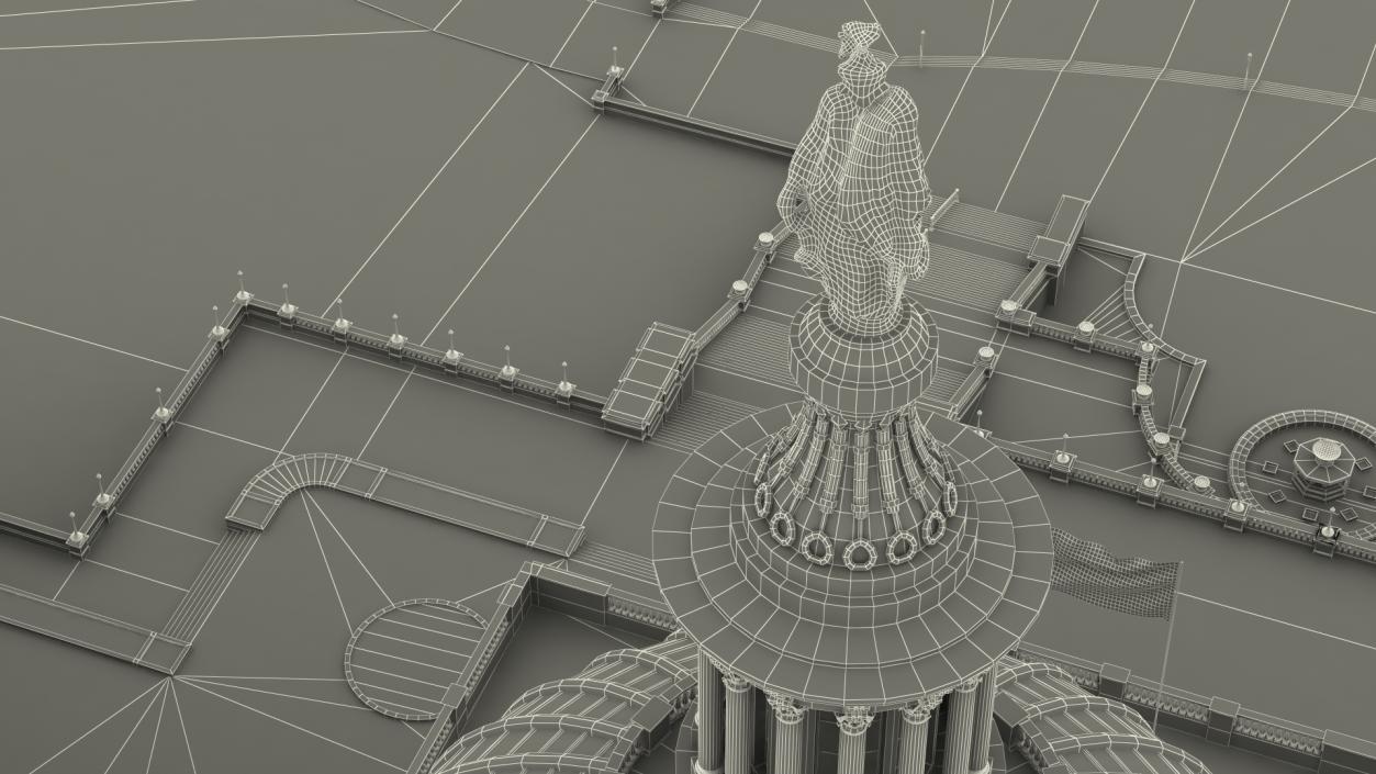 3D model Washington DC United States Capitol