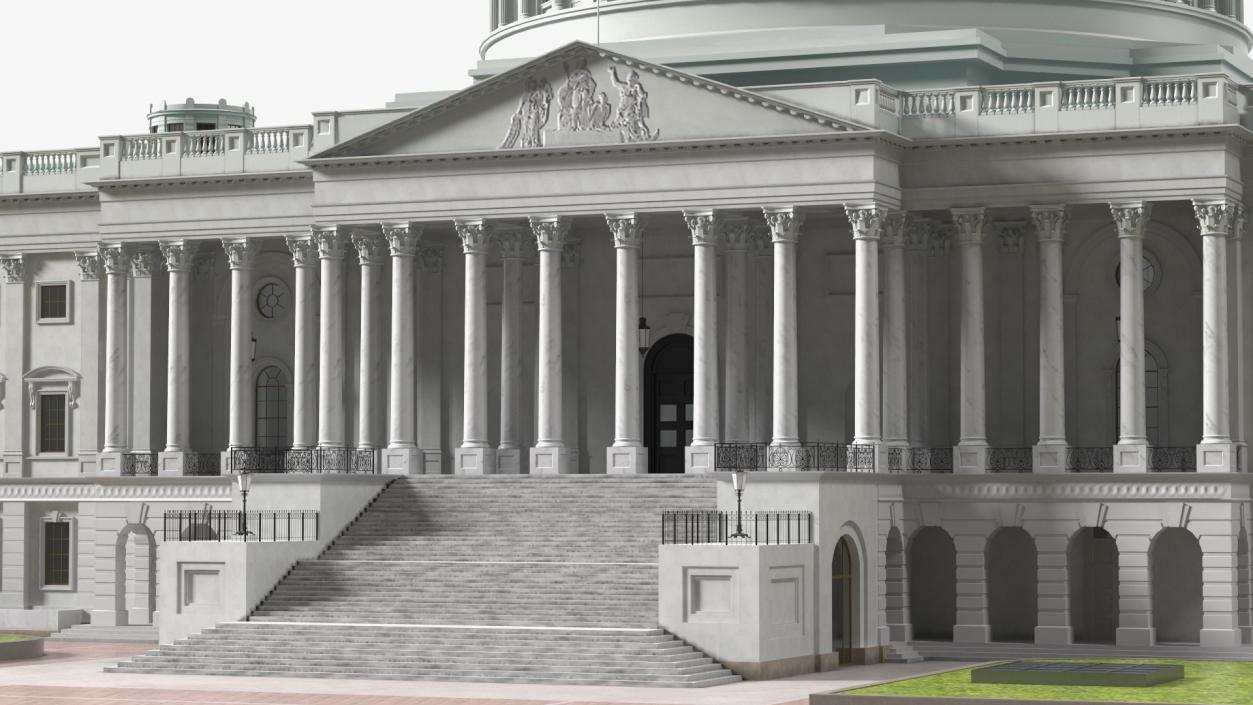 3D model Washington DC United States Capitol