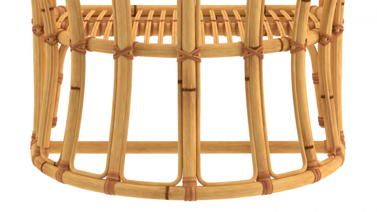 3D Vintage Bamboo Armchair model