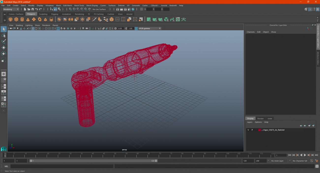 3D Vigor V5675 Air Ratchet model