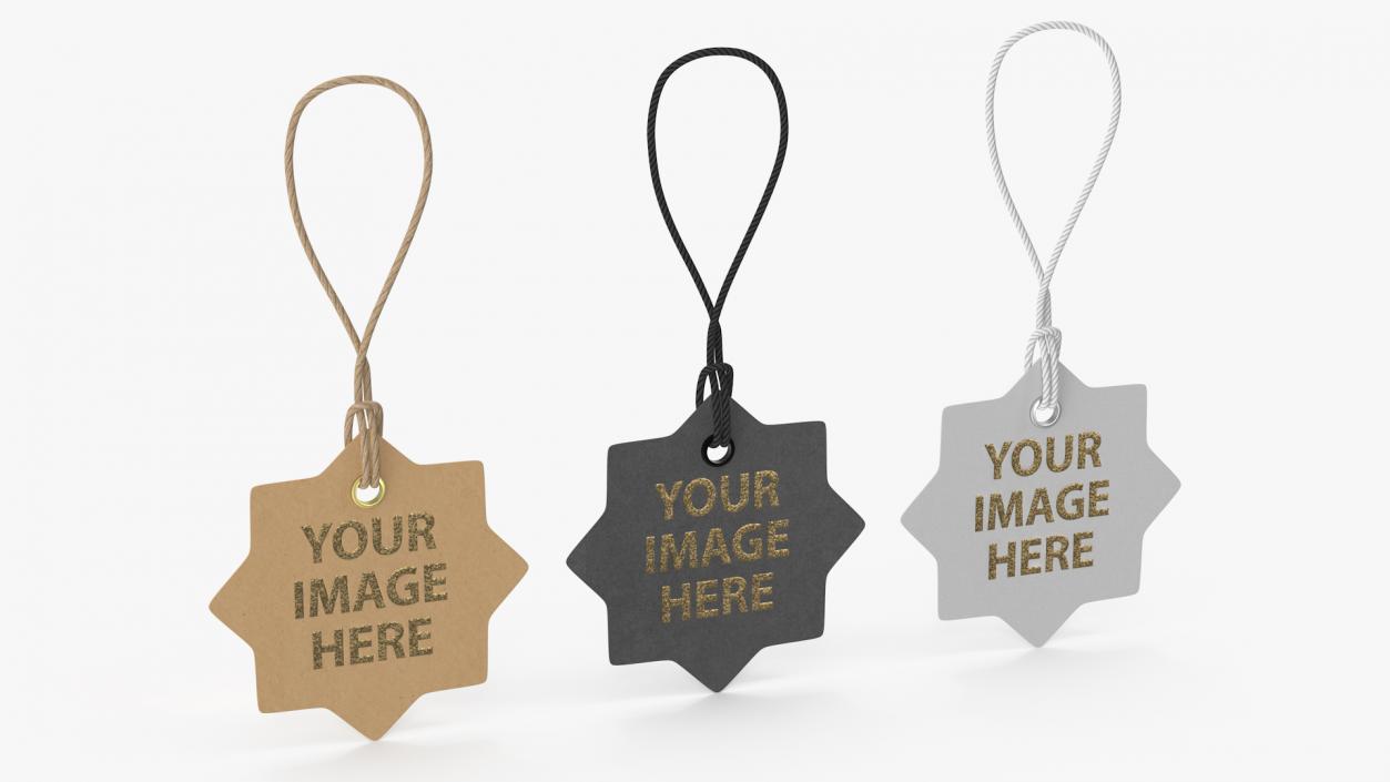 3D model Label Tag Star Your Image