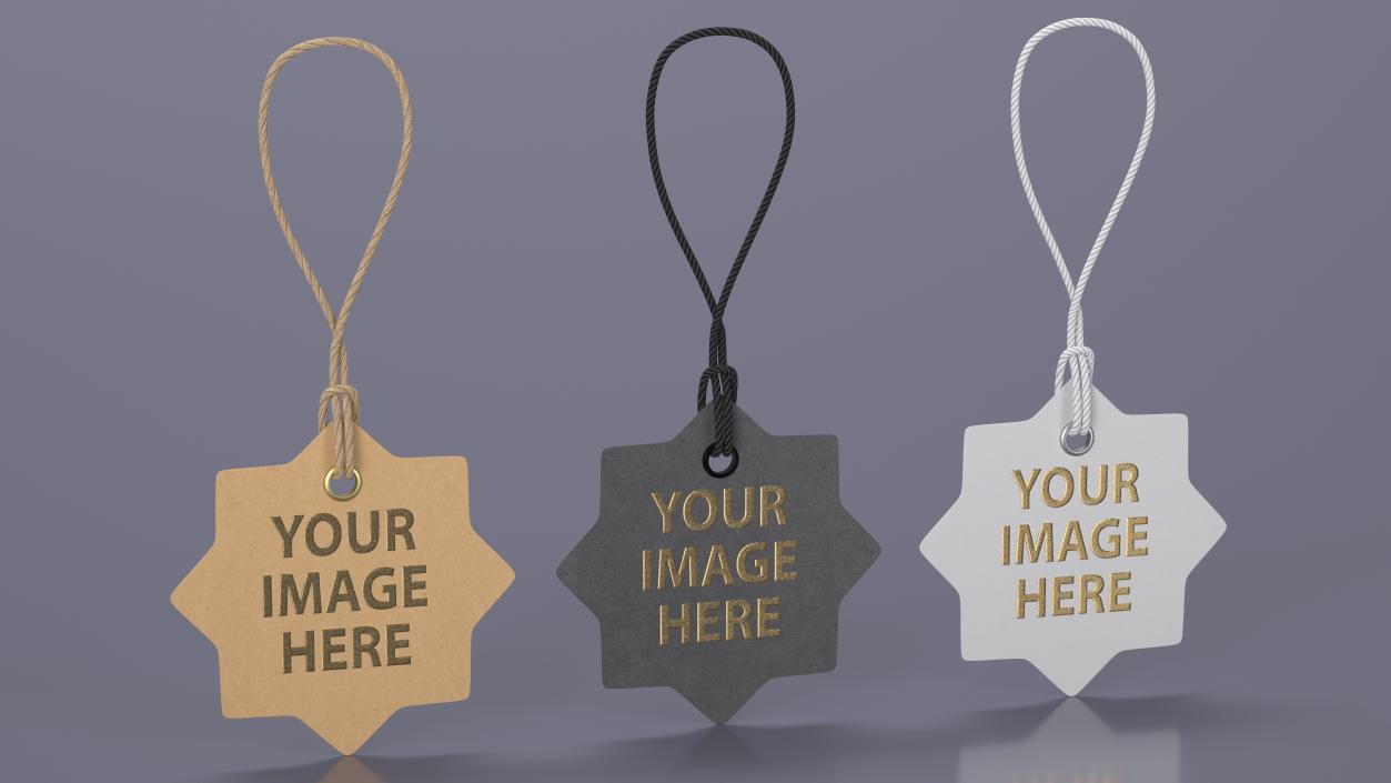 3D model Label Tag Star Your Image