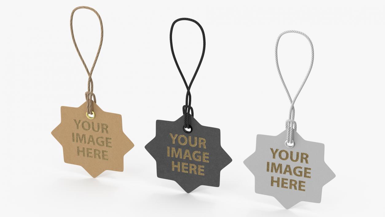 3D model Label Tag Star Your Image