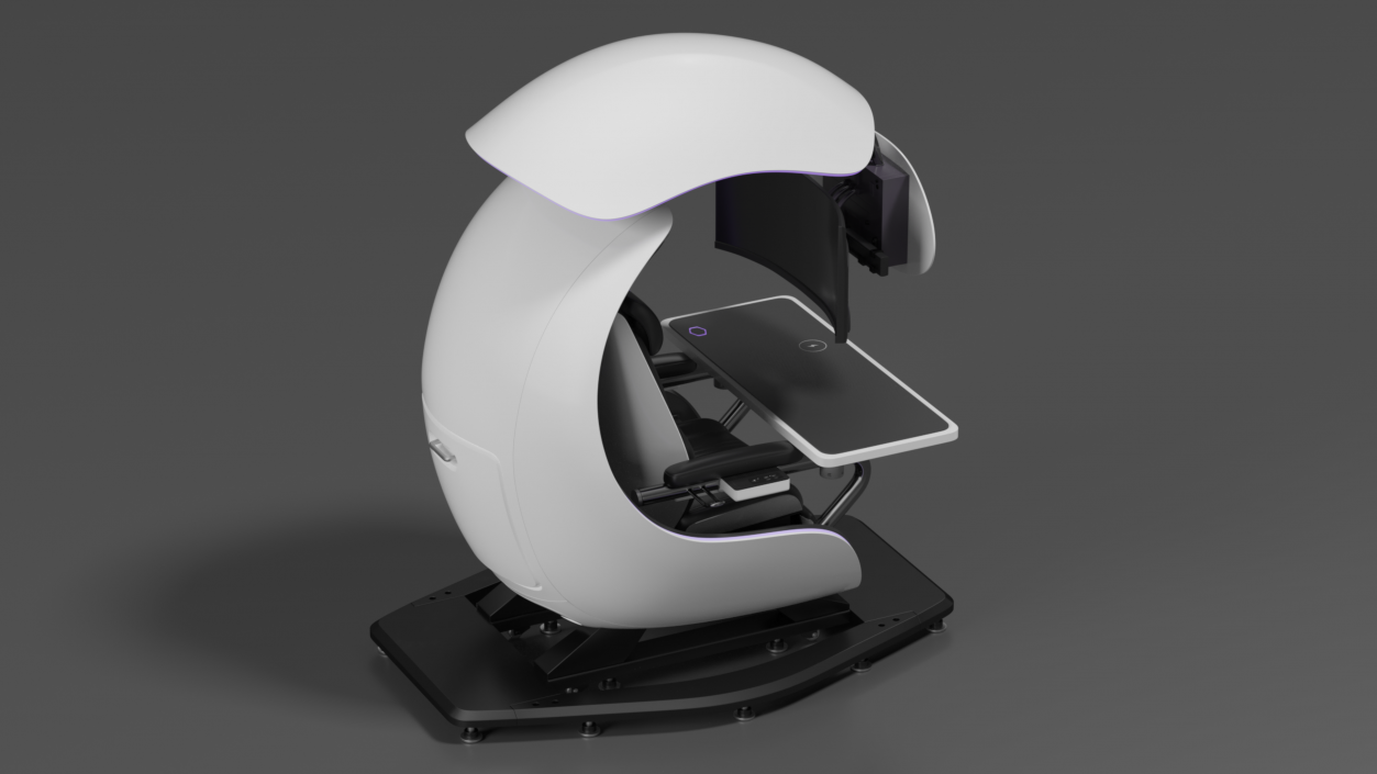 3D model Immersive Gaming Station White