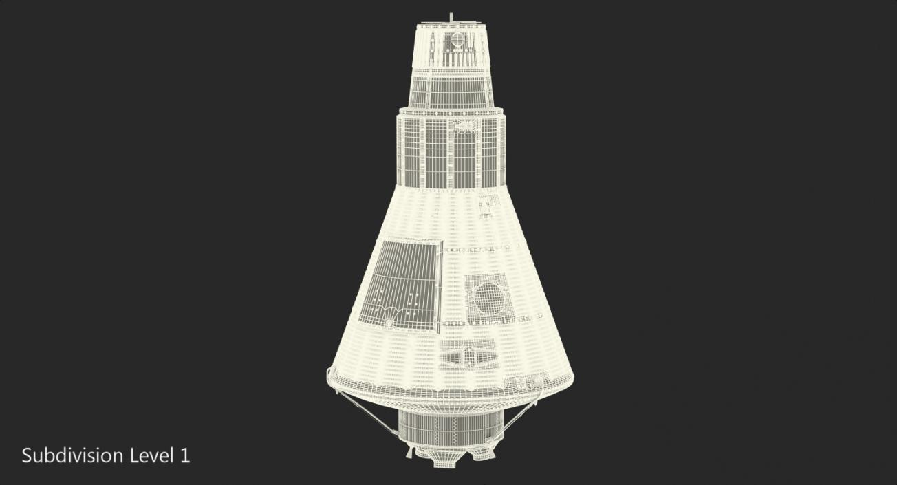 3D Spacecraft Freedom 7 Capsule model