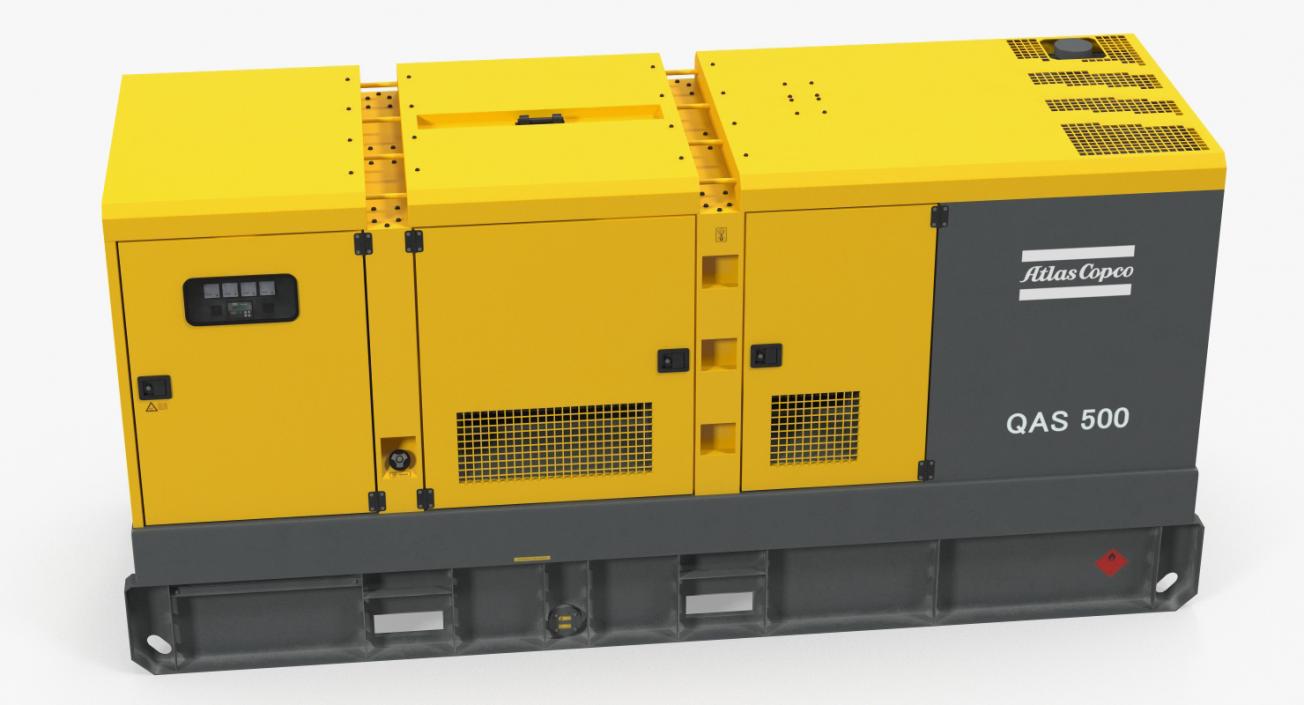 Industrial Diesel Generator Atlas Copco 3D model