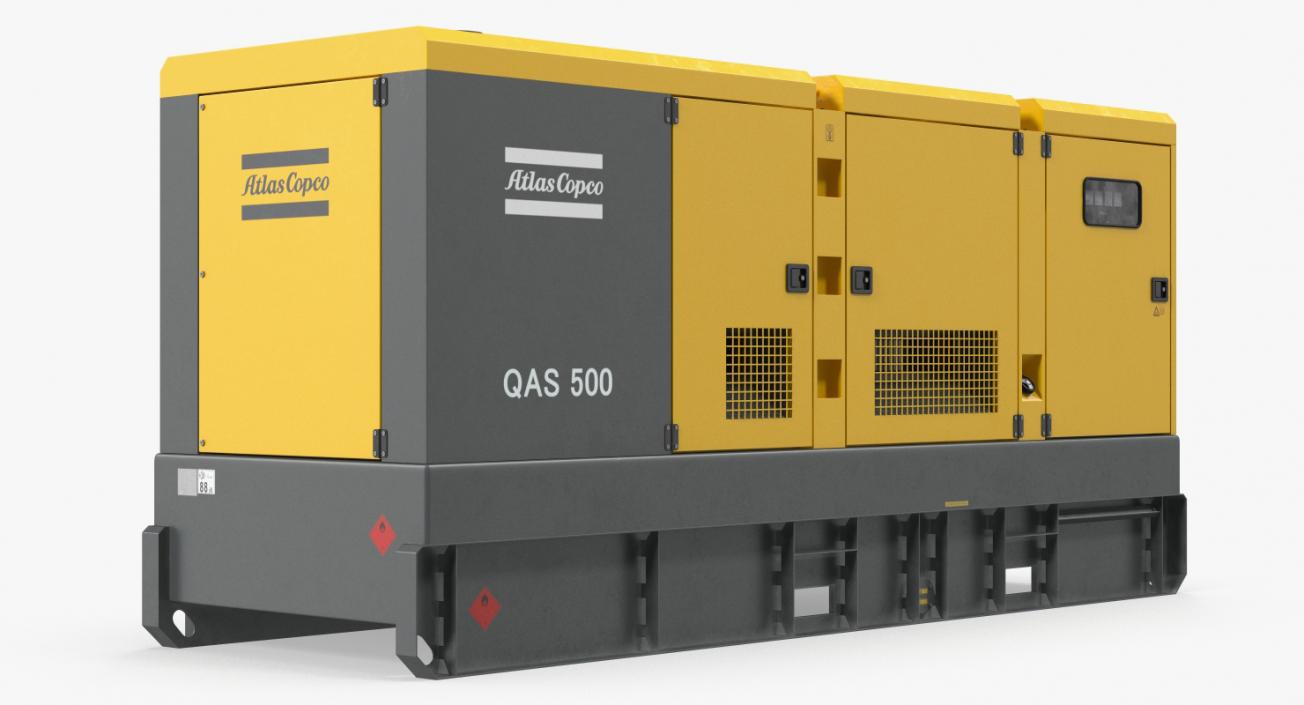 Industrial Diesel Generator Atlas Copco 3D model