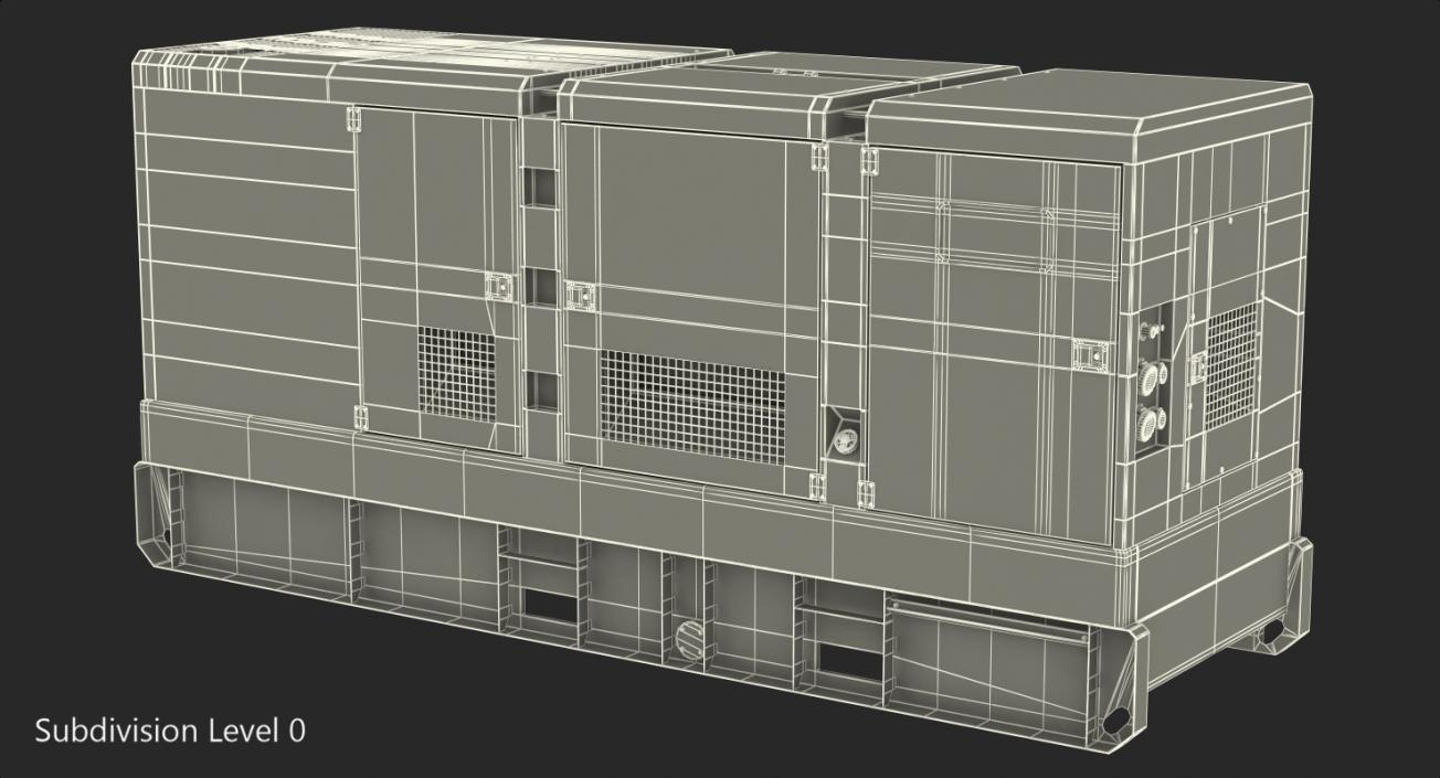 Industrial Diesel Generator Atlas Copco 3D model