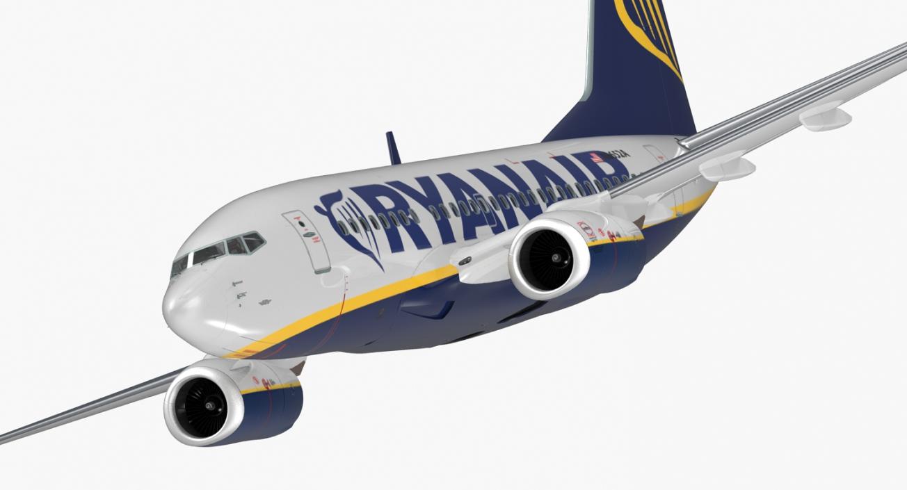 3D Boeing 737-600 with Interior Ryanair