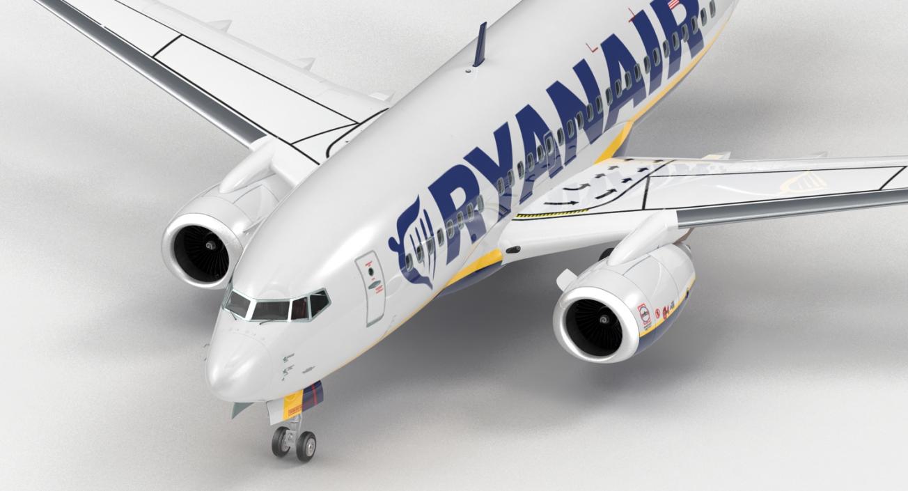 3D Boeing 737-600 with Interior Ryanair