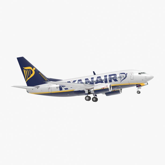 3D Boeing 737-600 with Interior Ryanair