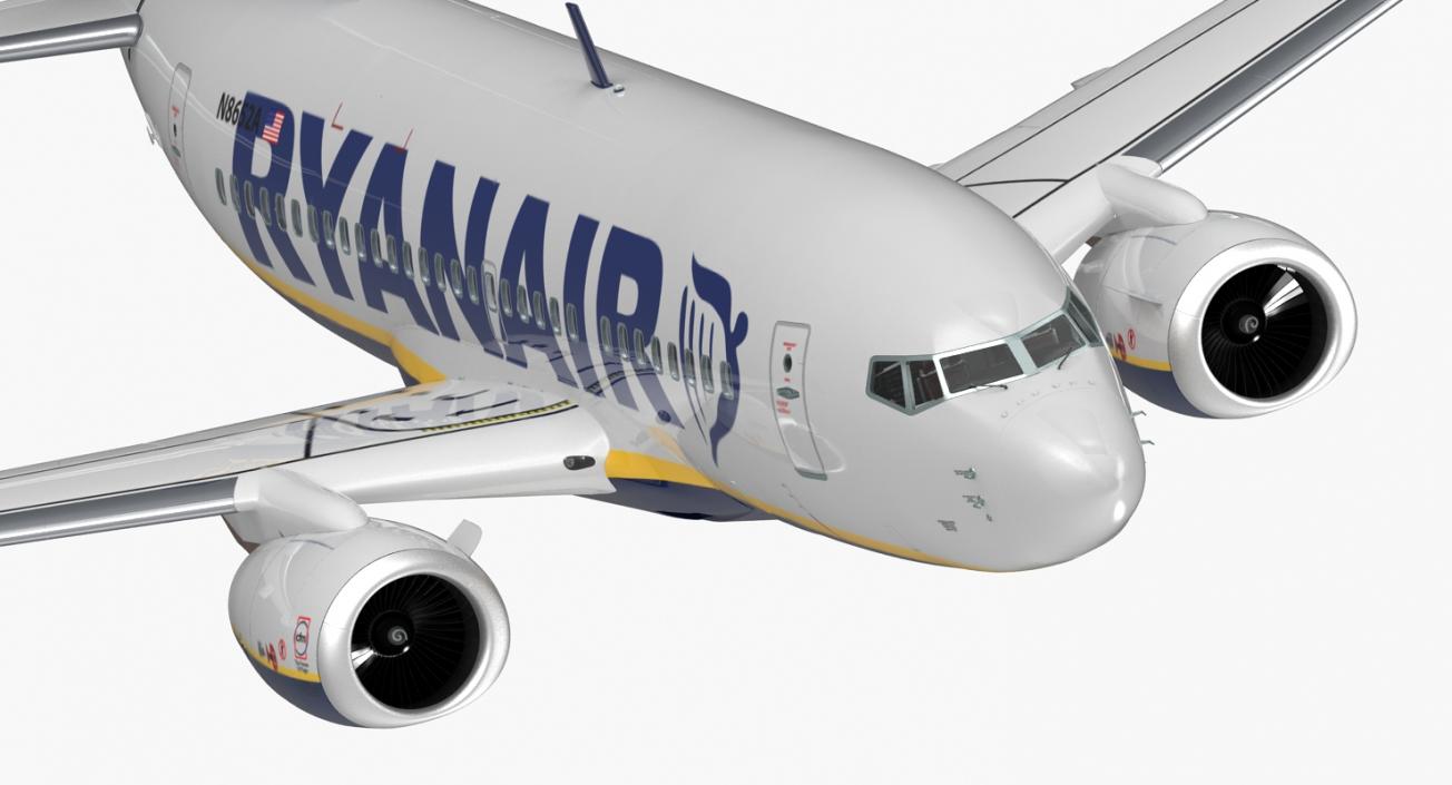 3D Boeing 737-600 with Interior Ryanair