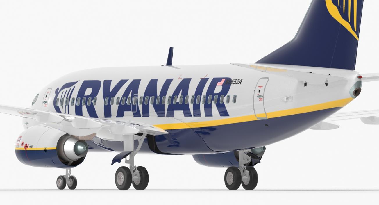 3D Boeing 737-600 with Interior Ryanair