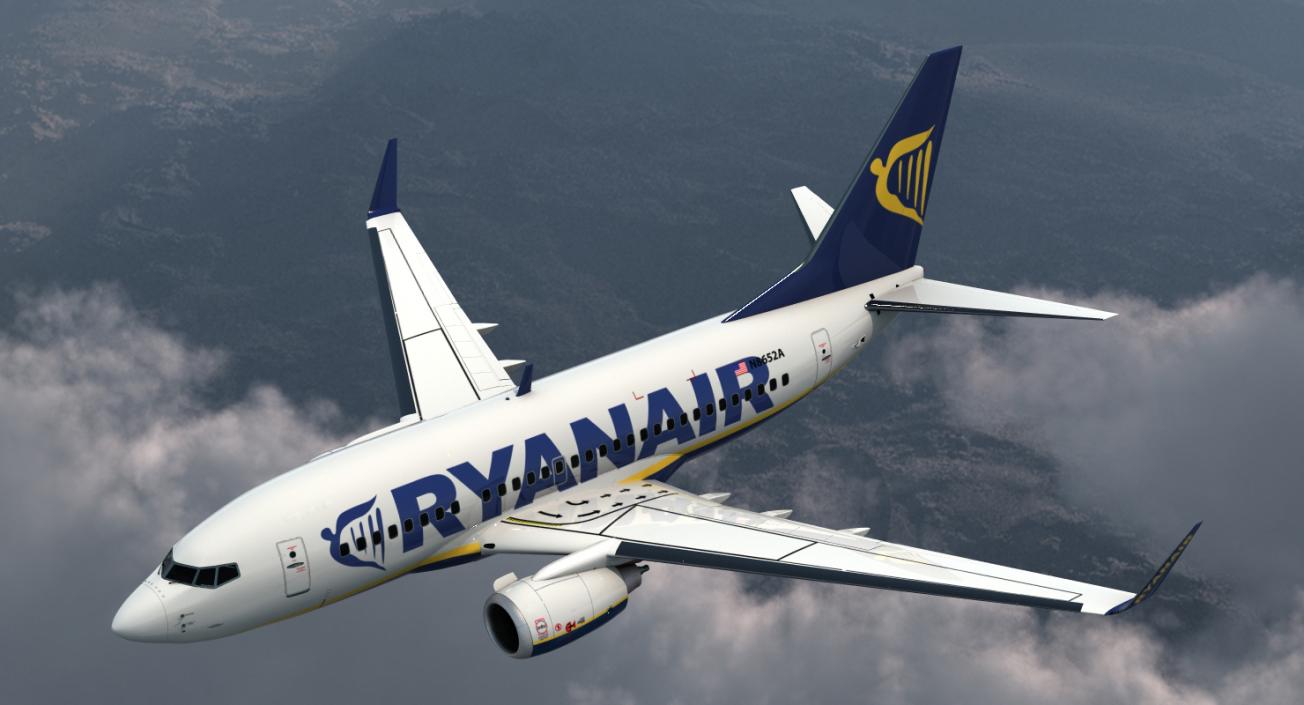 3D Boeing 737-600 with Interior Ryanair