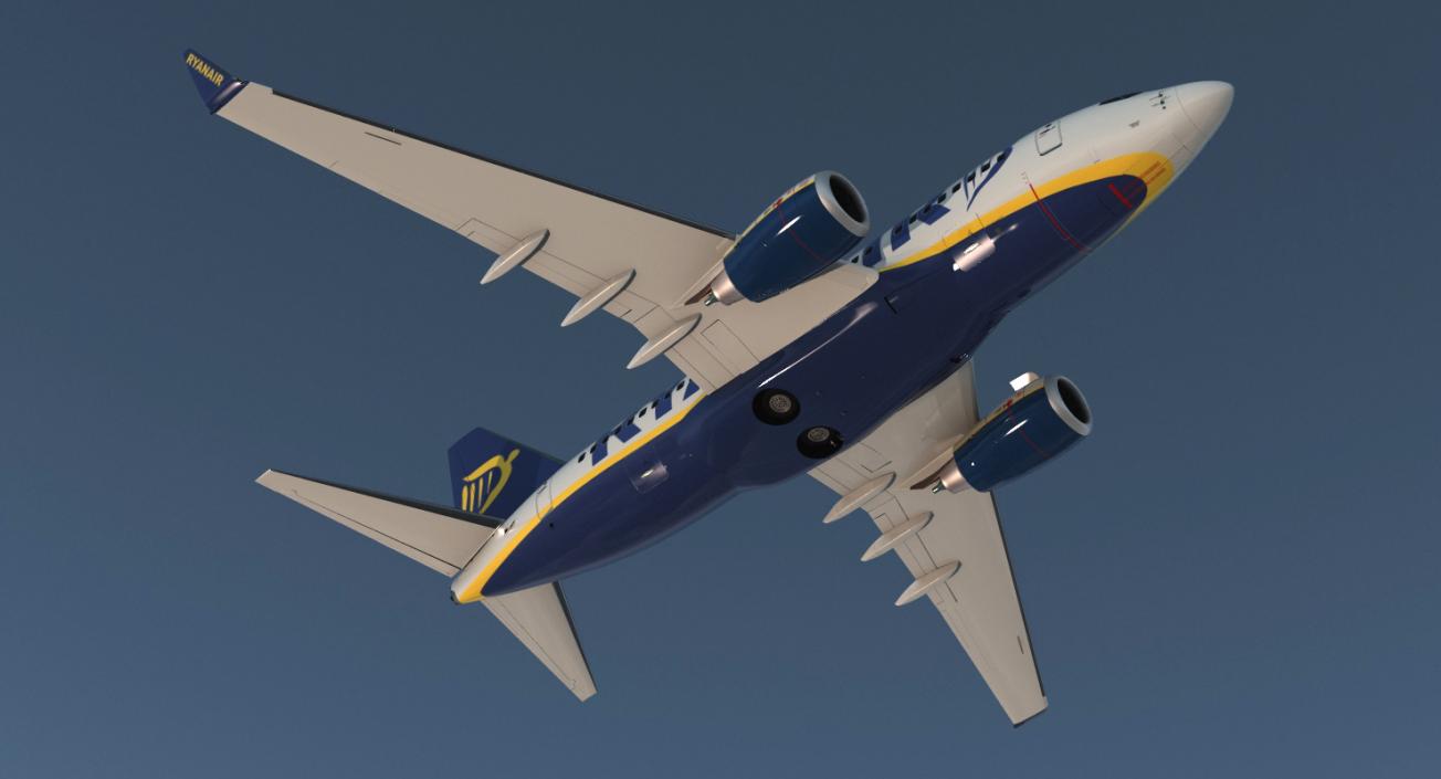 3D Boeing 737-600 with Interior Ryanair