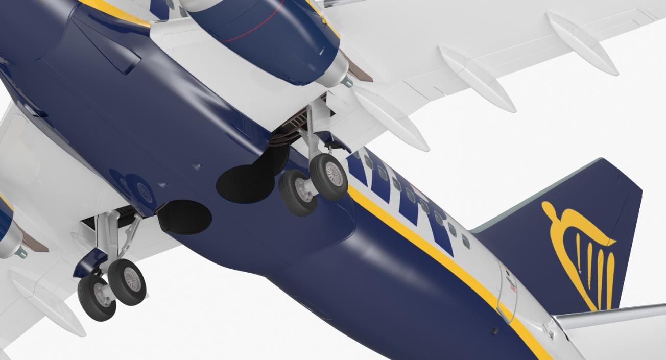 3D Boeing 737-600 with Interior Ryanair