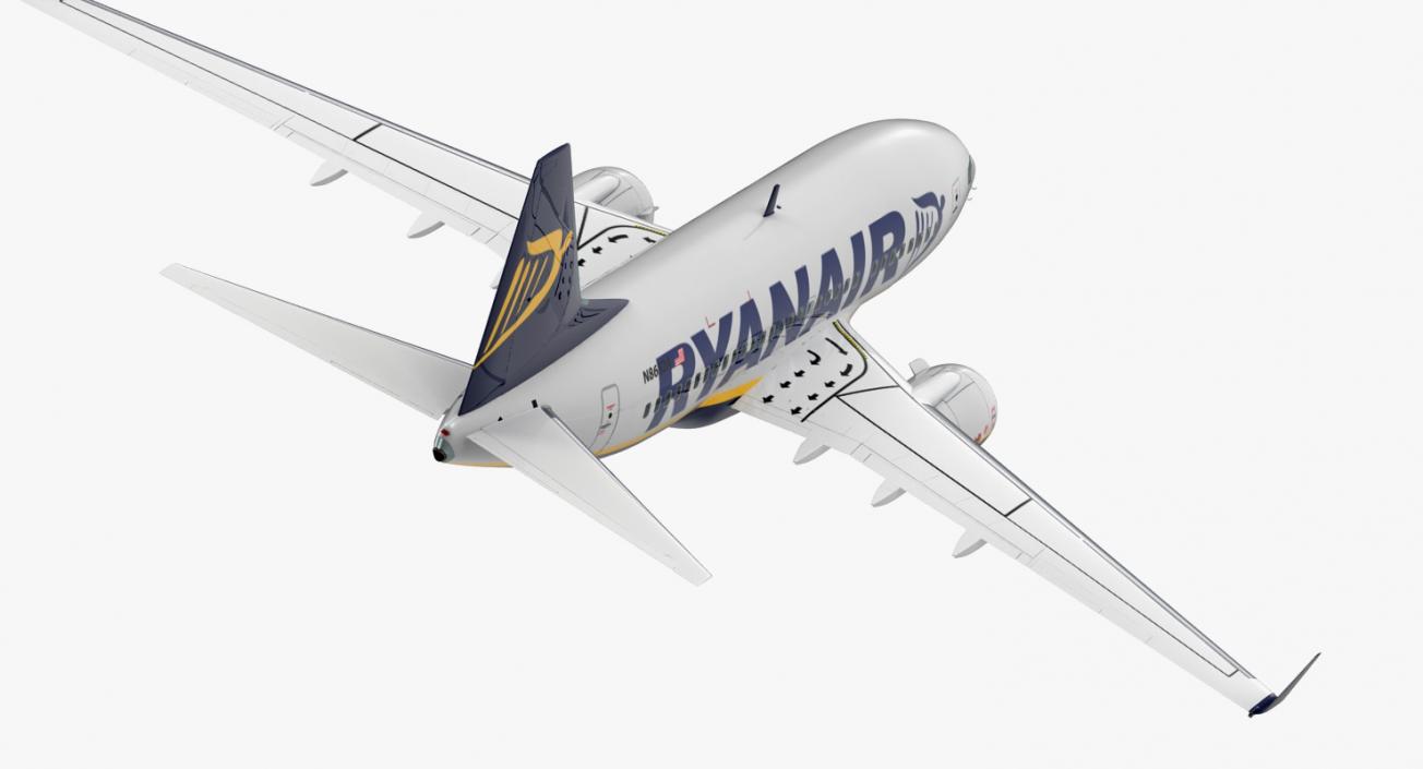 3D Boeing 737-600 with Interior Ryanair