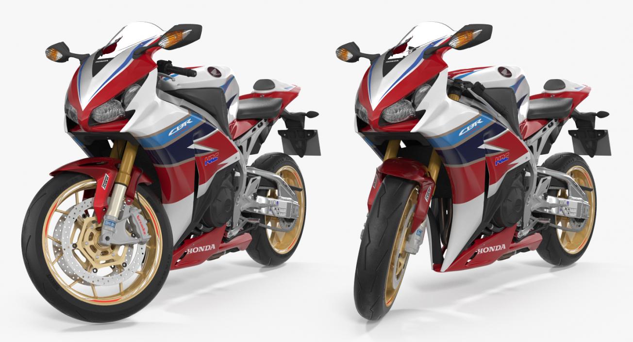 3D Honda CBR 1000RR Fireblade 2016 Rigged model