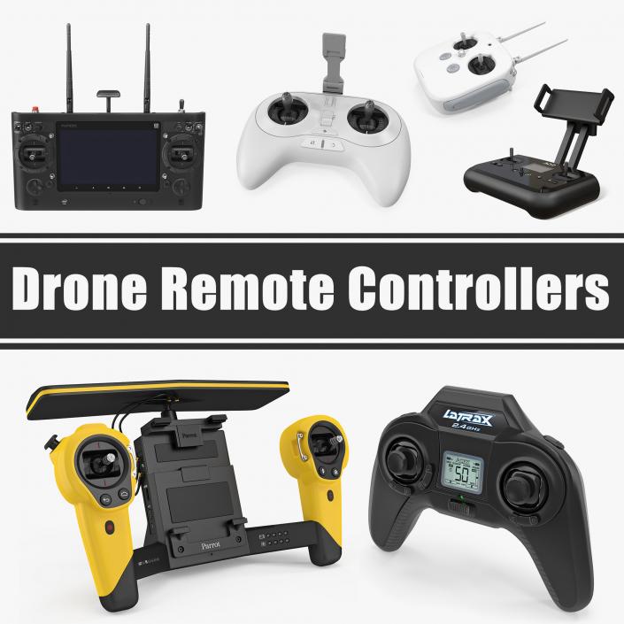 3D model Drone Remote Controllers Collection